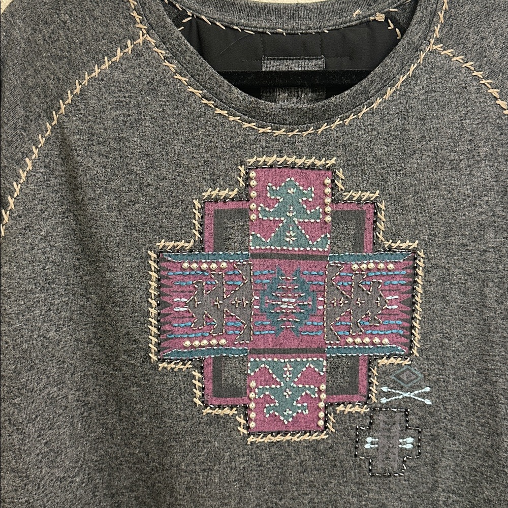 Double D Ranch Beaded Pullover Sweater - image 2